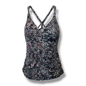 Athleta Women’s Snakeskin Print Tankini Swim Top Size Small